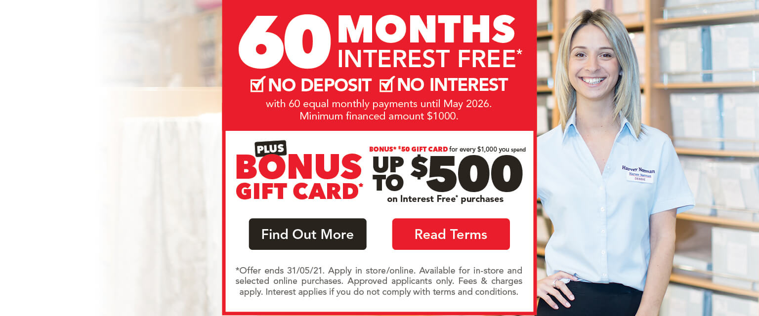 60 Months Interest Free